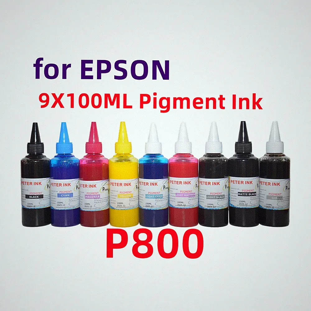 9X100ML Premium Pigment refill ink for SureColor SC P800 Printer T850