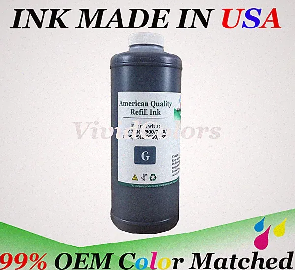 A Liter of Light Gray refill ink for HP 72 ink Designjet T770 Printer