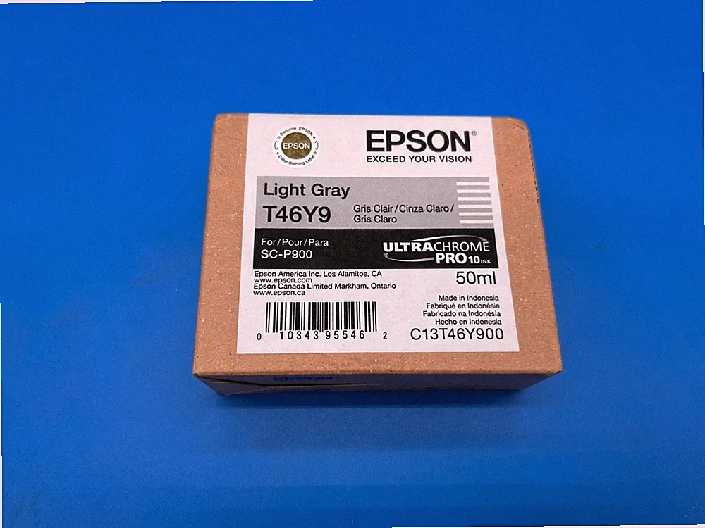 EPSON Light Gray T46Y9 Printer Ink - Unopened - Unused - Free Shipping