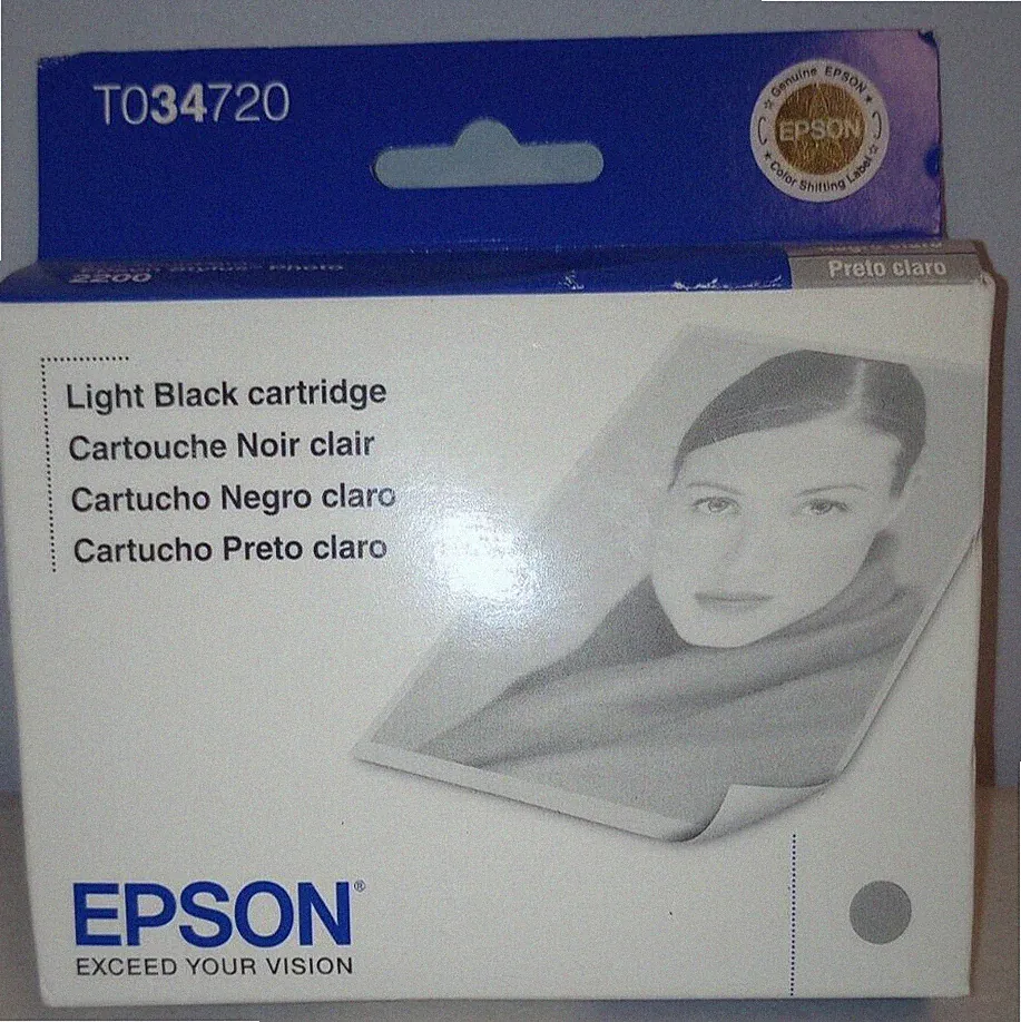 Epson T034720 Ink Cartridge Light Black Photo Ink