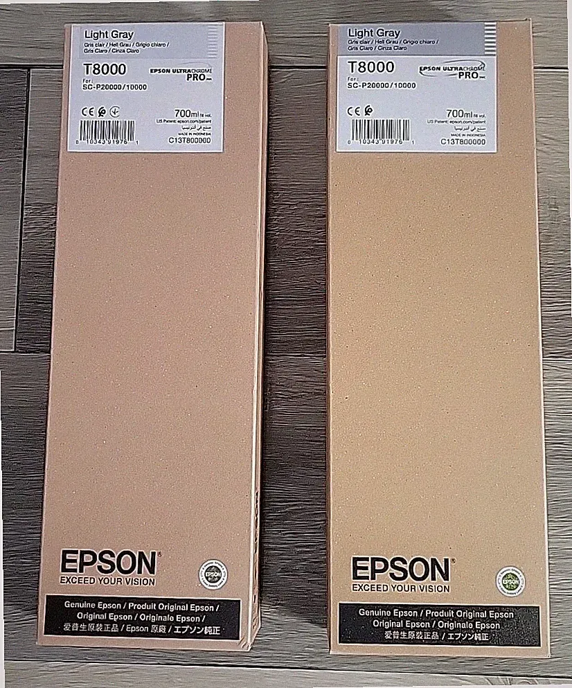 Genuine Epson UltraChrome PRO Light Gray Ink 700ml For P10000/20000 (T8000)