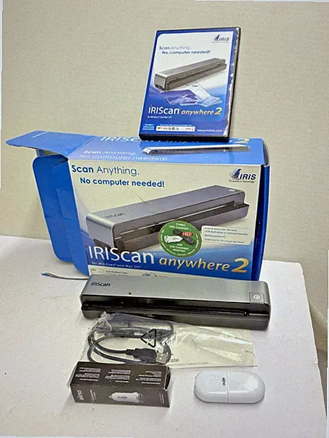 IRIScan Anywhere 2 Portable Document Scanner in Open Box Untested