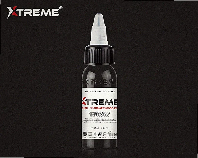 OPAQUE GRAY EXTRA DARK Xtreme Ink Bright Solid Color Tattoo Pigment Made in USA