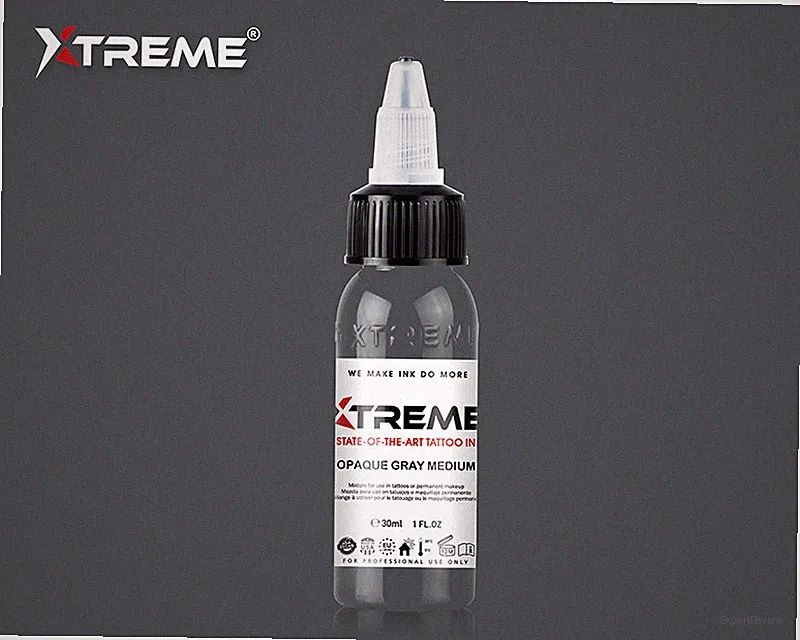 OPAQUE GRAY MEDIUM Xtreme Ink Bright Solid Color Tattoo Pigment Made in USA