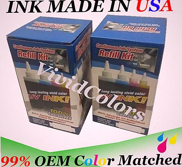 Vivid Colors CIS Refill Ink (non-OEM) for 2200 CIS